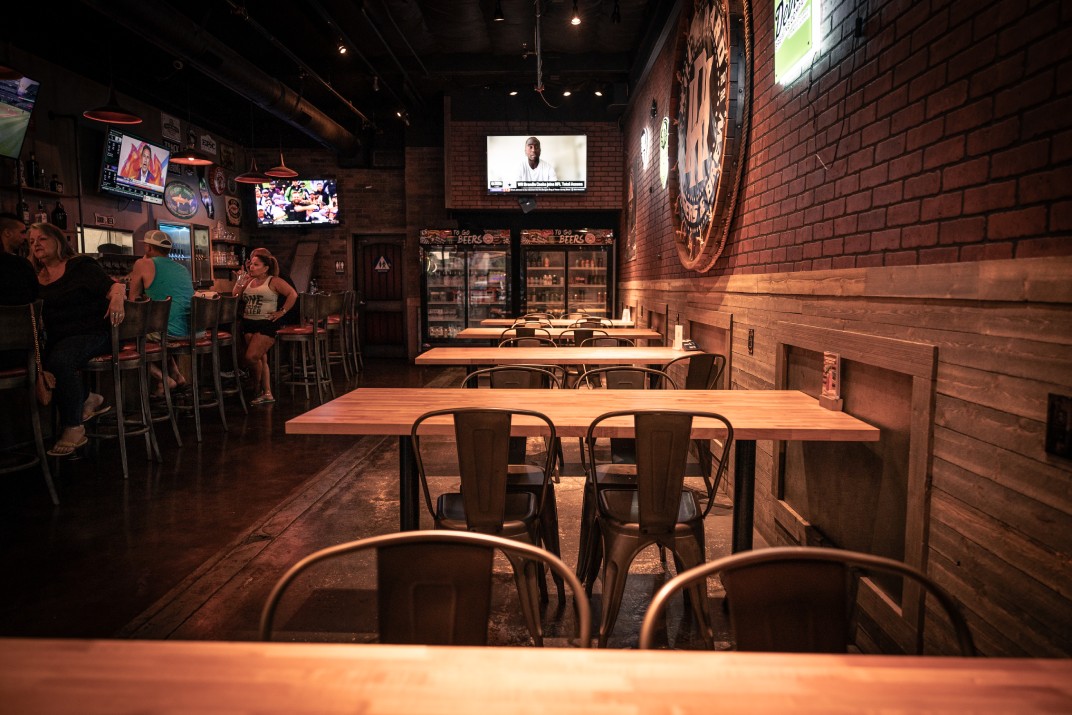 Rock Hard Burgers & Brew dining room — delivery to Antelope, CA